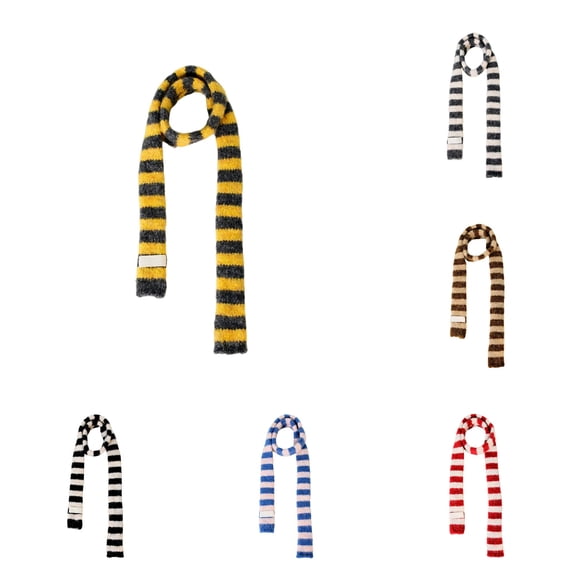 Daznico Scarf for Women, Elegant Knit Long Scarf for Autumn Winter Style Thin Neck Wrap Cozy Lightweight Decorative