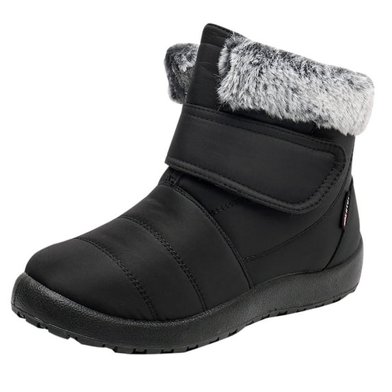 Daznico Slippers for Women Indoor Womens Snow Boots Warm Waterproof Comfortable On Outdoor Winter Shoes For Women Black 9
