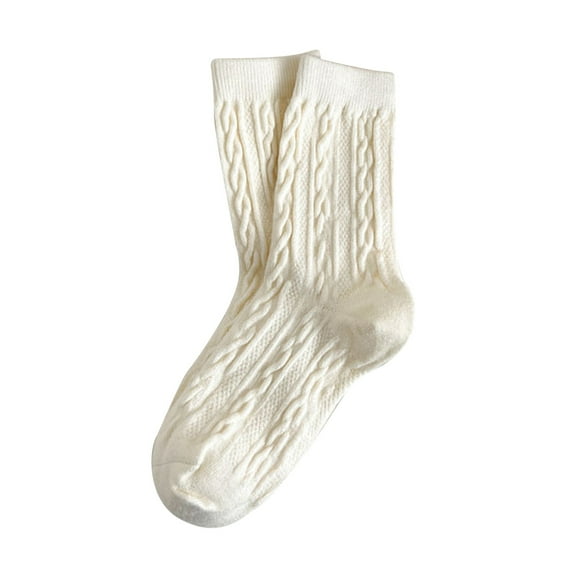 Daznico Socks for Women - Womens Autumn Winter Casual and Comfortable Wool Thickened Warm Long Tube Cotton Heap Socks