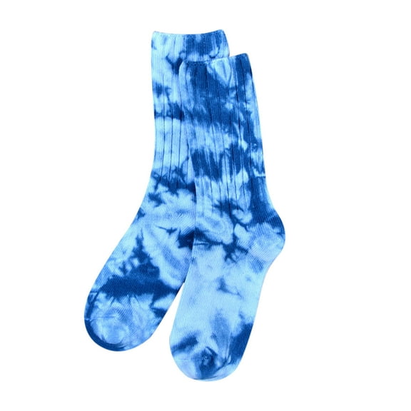 Daznico Socks for Women - Womens Tie Dye Socks MidCalf Socks Cotton Long Breathable Versatile Pile Socks
