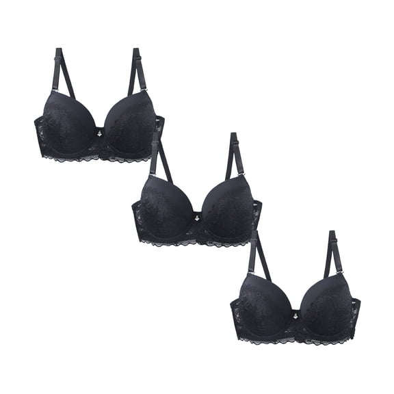 Daznico Soft Wireless Comfort Bra for Seamless Support Everyday Wear Lightweight Breathable T Shirt Underwear for Daily Use and Flexibility 3PCS