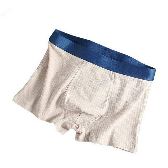 Daznico Solid Color Men's Flat Pants Breathable Underwear for Everyday Comfort with Four Corners Design for Maximum Support and All-Day Wear,Mens Underwear,L