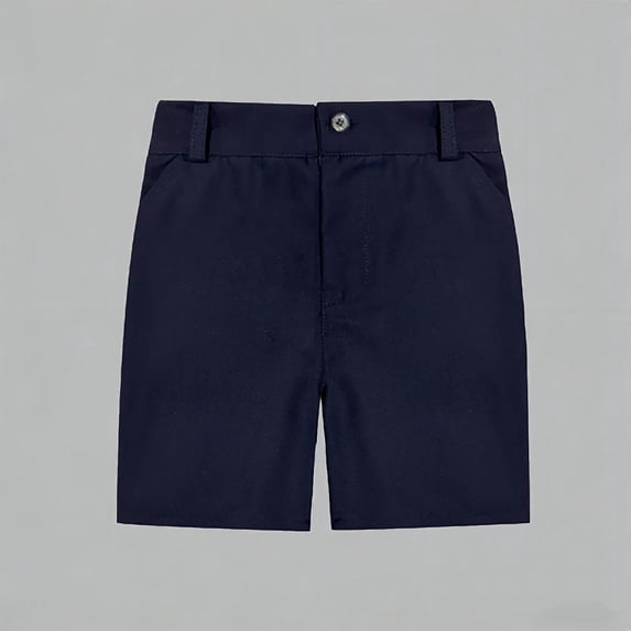 Daznico Stretch Twill Chino Shorts for Boys School Uniform Casual Flat Front Shorts with Pockets,17-18 Years