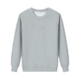 thumbnail image 1 of Daznico Sweatshirt for Women Ladies Autumn Winter O Neck Solid Color Pullover Sweatshirt Gray S, 1 of 5
