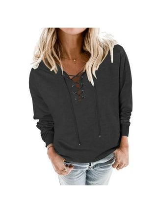 Lace Up Sweatshirt