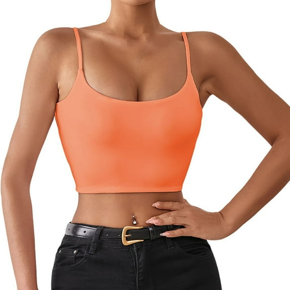 Daznico Tank Tops for Women,Summer Crop Strap Back Heart Inner Wear for Women Outerwear Top,Size S