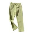thumbnail image 1 of Daznico Toddler Baby Girls Leggings Ribbed Ruffle Tight Stocking Bottom Pants,3-4 Years, 1 of 3