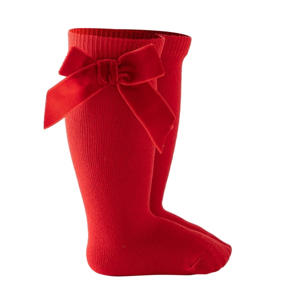 Daznico Toddler Baby Kids Girls Solid Knee-High Socks Stockings Mid-Calf Length Princess Sock