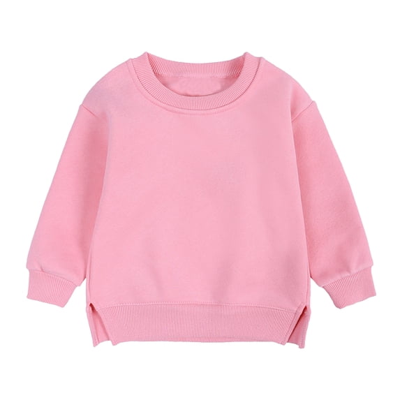 Daznico Toddler Boys Girls Pullover Sweatshirt Solid Color Top,4-5 Years