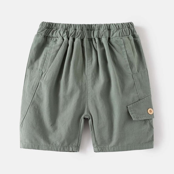 Daznico Toddler Girls Boys Sport Solid Casual Shorts Beach Cargo Pants Shorts,3-4 Years
