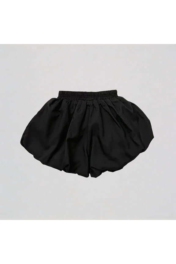 Toddler Girls Summer Bubble Shorts Elastic Waist Soft Breathable Comfortable Casual Wear for Outdoor Daily Play,12-18 Months