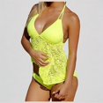 thumbnail image 1 of Daznico Two Piece Womens Swimsuits Tankini Bathing Suit Tops with Shorts Swimwear,XXL, 1 of 5