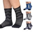 thumbnail image 1 of Daznico Unisex Mid Crew Split Five Toe Socks Ribbed Wave Striped Knit Breathable Thermal Stretch Stockings for Hiking Running Outdoor Sports Daily Comfort, 1 of 3