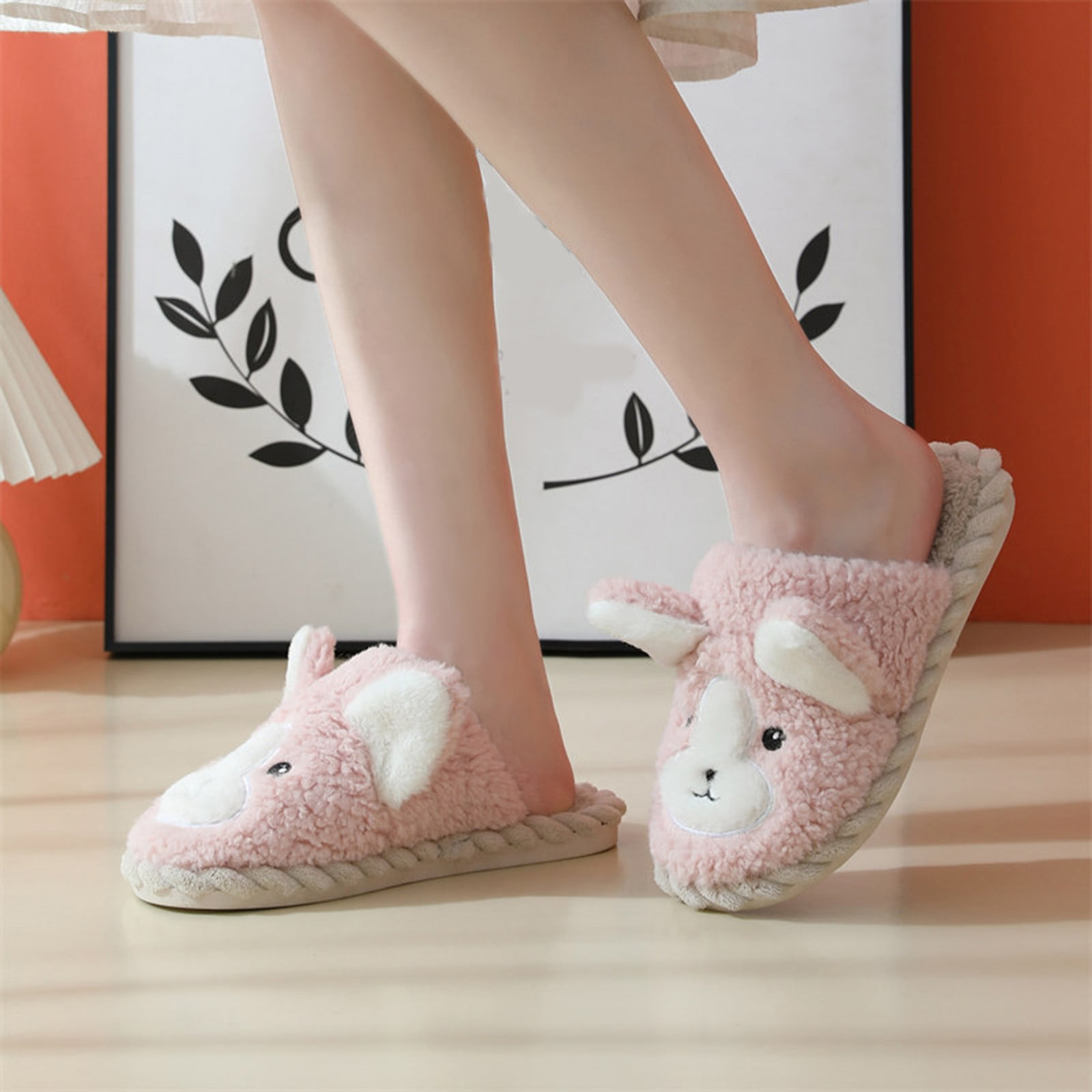 lystmrge Womens Wide Width Slippers Women's Slipper Socks Cute Womens House  Slippers Size 7 Women's Bowknot Indoor Warm Home Shoes Soft Bottom Slippers  Cotton Slippers - Walmart.com