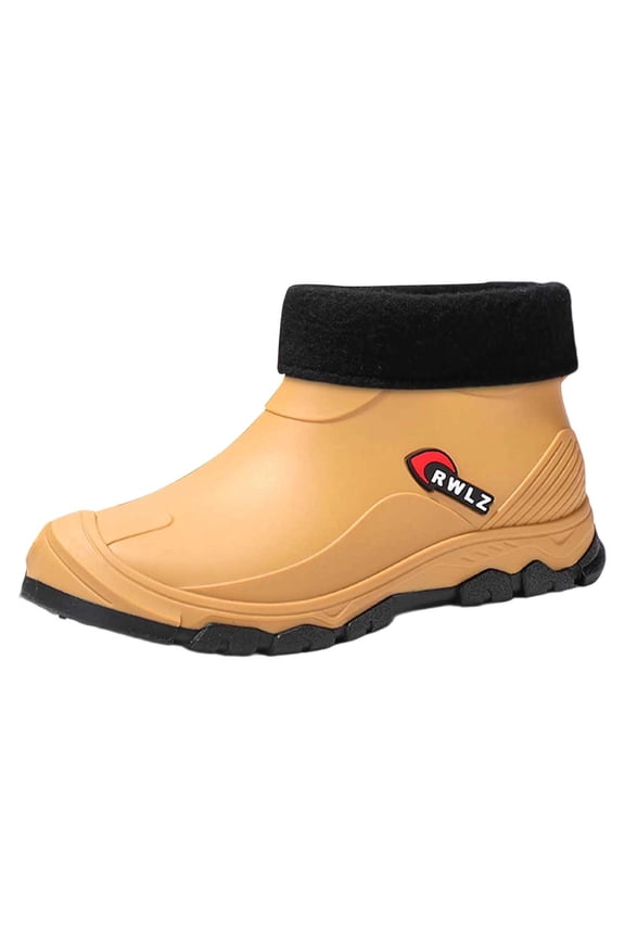 Winter Boots for Women,Rain Shoes Warm Short Boot Footwear for Commuting Easy Clean Kitchen Rubber Shoes Durable Water Gaiters for Outdoor,Shoes for Winter,Size:8