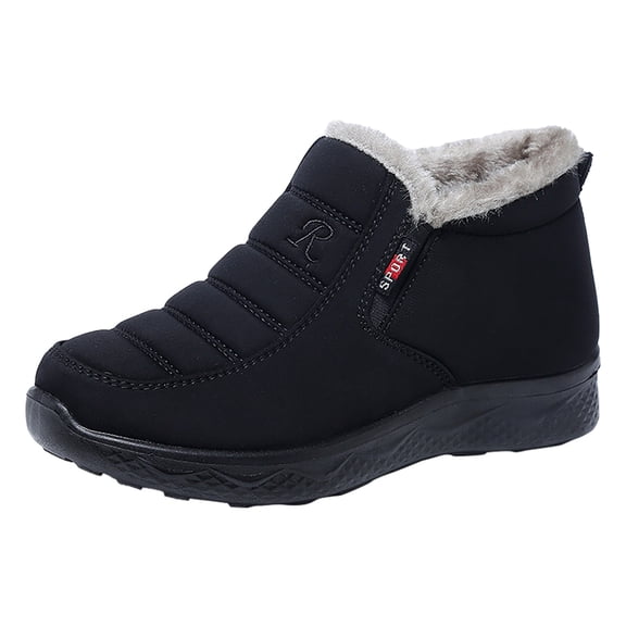 Daznico Winter Boots for Women Men Non- Warm Lined Thickened Cotton Shoes Casual Comfortable Snow Cold Weather,Size:7