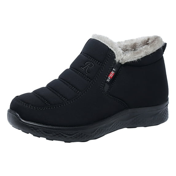 Daznico Winter Boots for Women Men Non- Warm Lined Thickened Cotton Shoes Casual Comfortable Snow Cold Weather,Size:7