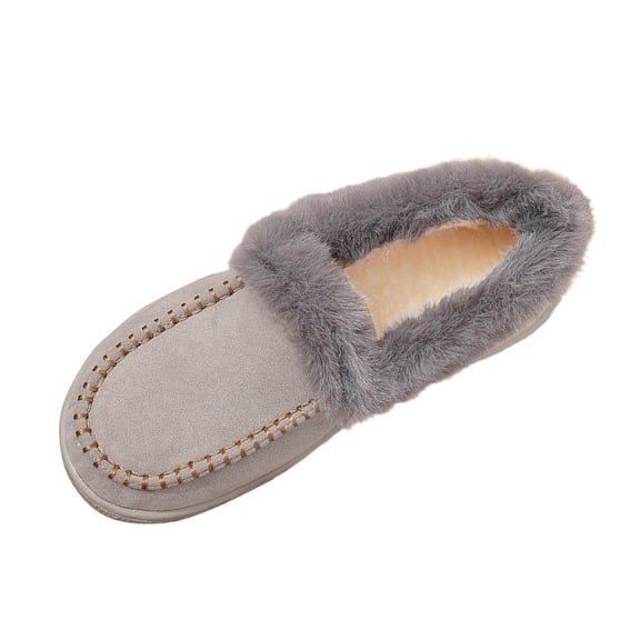 Daznico Winter Boots for Women,Snowflake Pattern High Boot Thickened Wool Flat Bottom Boots,Shoes for Winter,Size:6