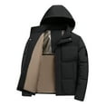 thumbnail image 1 of Daznico Winter Coats for Men,Winter Warm Thickened Down Alternative Coat for Business Casual Outdoor Windproof Lightweight Jacket,Size:3XL, 1 of 9