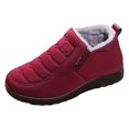 thumbnail image 1 of Daznico Winter Cozy Resistant Cotton Boots for Women & Men, Plush Velvet Lined Thickened Warm House Shoes, Non- Indoor Outdoor,Size:8.5, 1 of 9