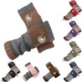 thumbnail image 1 of Daznico Winter Gloves, Autumn Winter Open Toe Knit with Patchwork Embroidery for Warm Mittens Style Touchscreen Friendly Cozy, 1 of 3