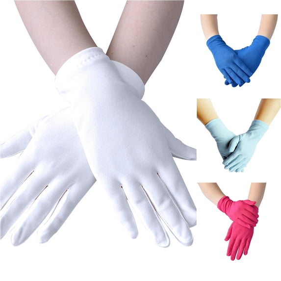 Daznico Winter Gloves, Elegant Short Stretch for Autumn Formal Events Dance Performances and Daily Hand