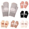 thumbnail image 1 of Daznico Winter Gloves, Winter Jacquard for Thermal Cold Weather Warm Knitted Mittens Outdoor Cycling Windproof Touchscreen Compatible, 1 of 4