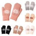 thumbnail image 1 of Daznico Winter Gloves, Winter Jacquard for Thermal Cold Weather Warm Knitted Mittens Outdoor Cycling Windproof Touchscreen Compatible, 1 of 4