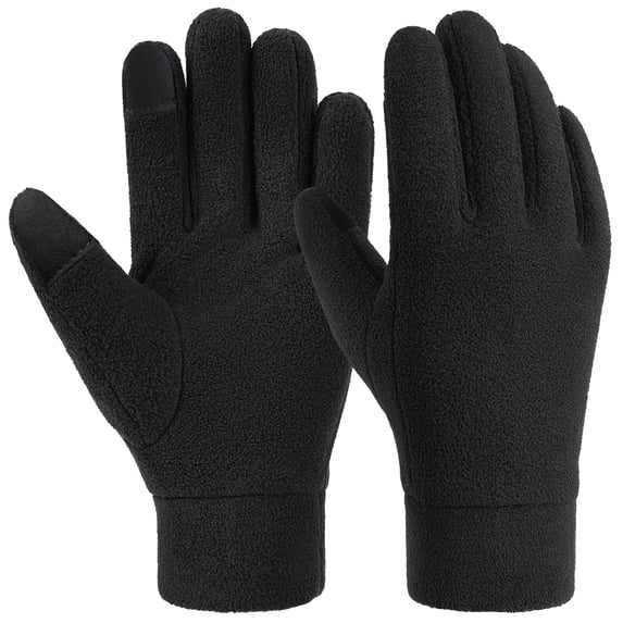 Daznico Winter Gloves, Winter Thermal Mittens Double Layer Thick Lined for Outdoor Sports Skiing Touchscreen Compatible Inner Liner