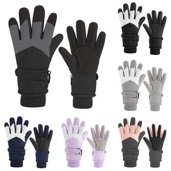 Daznico Winter Gloves, Winter Thermal Ski for Touchscreen Motorcycle Riding Sports Insulated Cold Weather