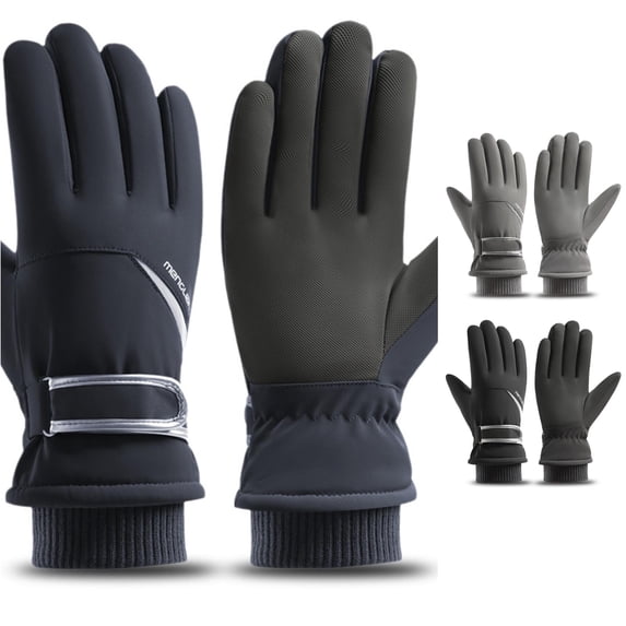 Daznico Winter Gloves, Winter Thermal Skiing Touchscreen Warm Mittens for Outdoor Activities Cycling Hiking Cold Weather Windproof Insulated Work with Grip