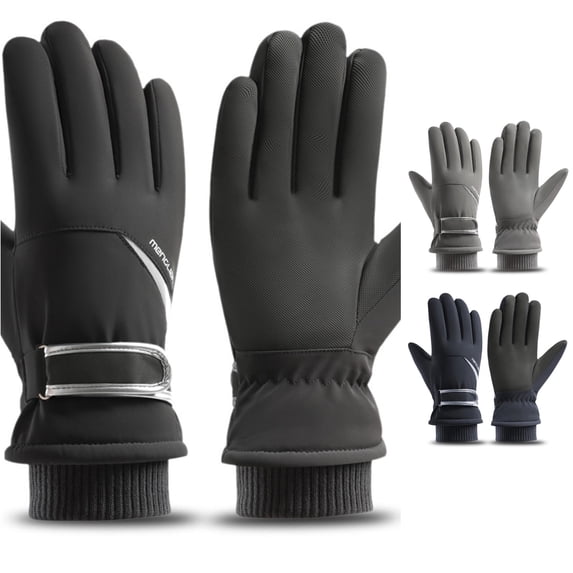 Daznico Winter Gloves, Winter Thermal Skiing Touchscreen Warm Mittens for Outdoor Activities Cycling Hiking Cold Weather Windproof Insulated Work with Grip
