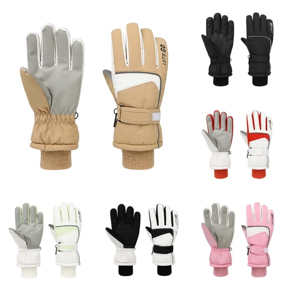 Daznico Winter Gloves, Winter Warmth Ski for and Outdoor Cold Touchscreen Compatible Lined Thickened Fingerless