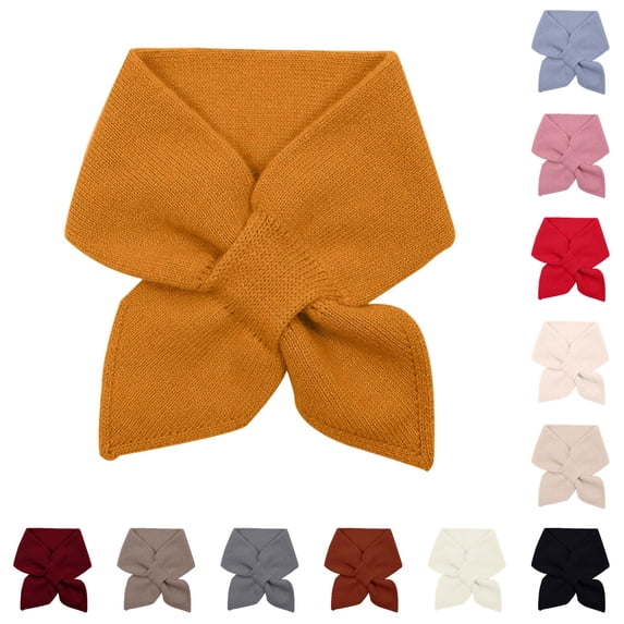 Daznico Winter Knitted Neck Warmer Scarf Loop Thermal Lined Collar for Cold Weather