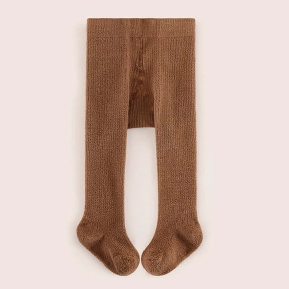 Daznico Winter Lined Baby Tights with Seamless Design for Girls and Boys Soft Warm Pantyhose with Extra Room