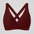 thumbnail image 1 of Daznico Women Elastic Swimwear Tops Underwire Full Coverage Bikini Top Push Up Swim Crop Top Tie Back Bathing Suit Tops,XL, 1 of 6