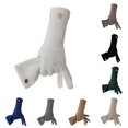 thumbnail image 1 of Daznico Women Long Knitted Touchscreen Gloves, Thermal Warm Convertible Full Finger Hand Warmers for Daily Commuting Cold Weather Outdoor Casual Wear, 1 of 5