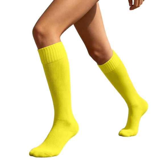 Daznico Women Ribbed Knee High Athletic Socks Breathable Stretch Arch Support Comfortable for Sports Game Daily Training Casual Outdoor Activities
