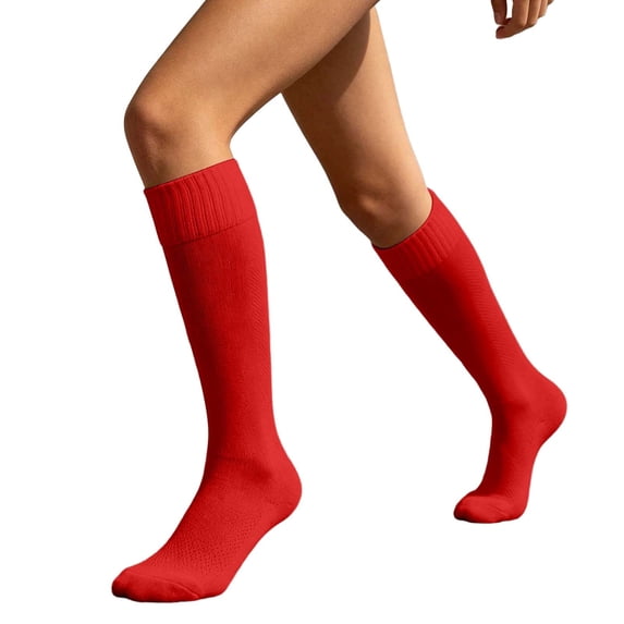 Daznico Women Ribbed Knee High Athletic Socks Breathable Stretch Arch Support Comfortable for Sports Game Daily Training Casual Outdoor Activities
