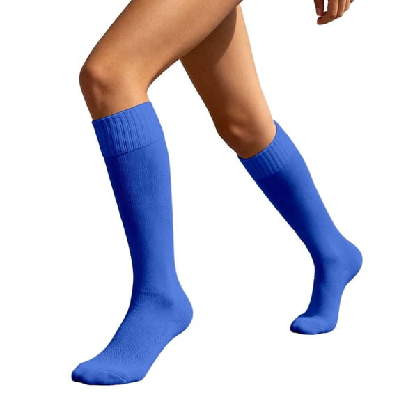 Daznico Women Ribbed Knee High Athletic Socks Breathable Stretch Arch Support Comfortable for Sports Game Daily Training Casual Outdoor Activities