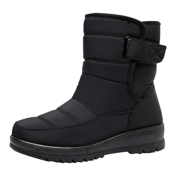 Daznico Women Snow Boots Flat Comfortable Soft Soled Snow Boots Velvet Shoes ,Size 7