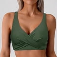 thumbnail image 1 of Daznico Women Tankini Bathing Suit Top Ruched Swimsuit Top Swim Tank Top No Bottom,XL, 1 of 6