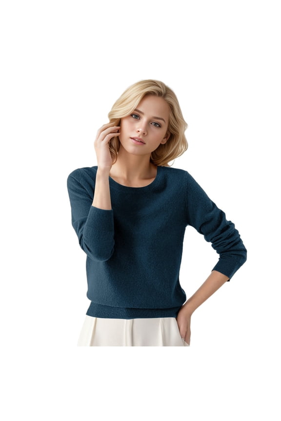 Women's 100% Merino Wool Base Layer Shirt Top Crewneck Long Sleeve Tee Pullover Sweaters,Size XL