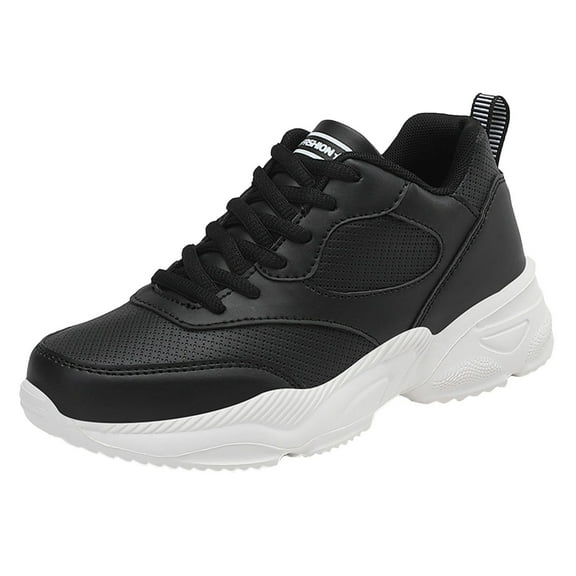 Daznico Women's All-Purpose Sneakers - Breathable Lace-Up Design for Work, Sports & Casual Wear with All-Day Comfort,Color:White,Size:5.5