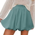 thumbnail image 1 of Daznico Women's Boho Ruffled High Waisted Skorts with Pockets, Casual Puff Mini Skirts, Cute Going Out Shorts,Size XL, 1 of 5