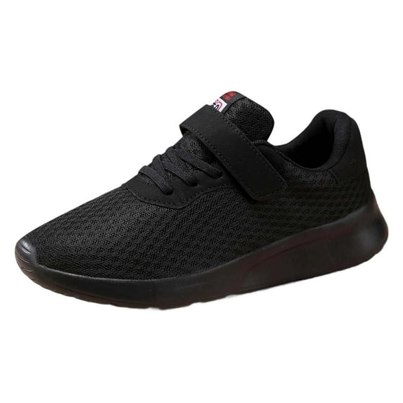 Daznico Women's Breathable Mesh Walking Shoes - Wide Width Slip-Resistant Sneakers for Outdoor, Gym & Casual Wear,Color:Black,Size:8.5