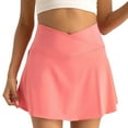 thumbnail image 1 of Daznico Women's High Waisted Tennis Skirt with Pockets, Athletic Skorts for Running and Workout,Size L, 1 of 8