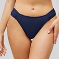 thumbnail image 1 of Daznico Women's Low Waist Ruched Side Brazilian Bikini Bottom Solid Swim Briefs Casual Beach Swimwear,S, 1 of 5