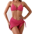 thumbnail image 1 of Daznico Women's Personality and Comfortable Solid Color Bikini Set,XL, 1 of 4