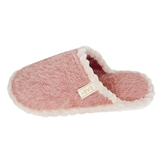 Daznico Women's Plush Lined Slippers Non- Indoor House Shoes Cozy Comfortable Winter Home Footwear for Women,Color:Red,Size:7.5